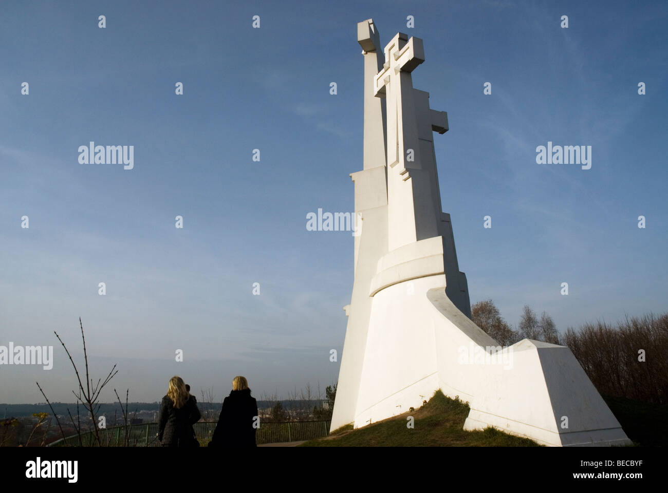 Tre Croci Hill, Vilnius, Lituania. Foto Stock