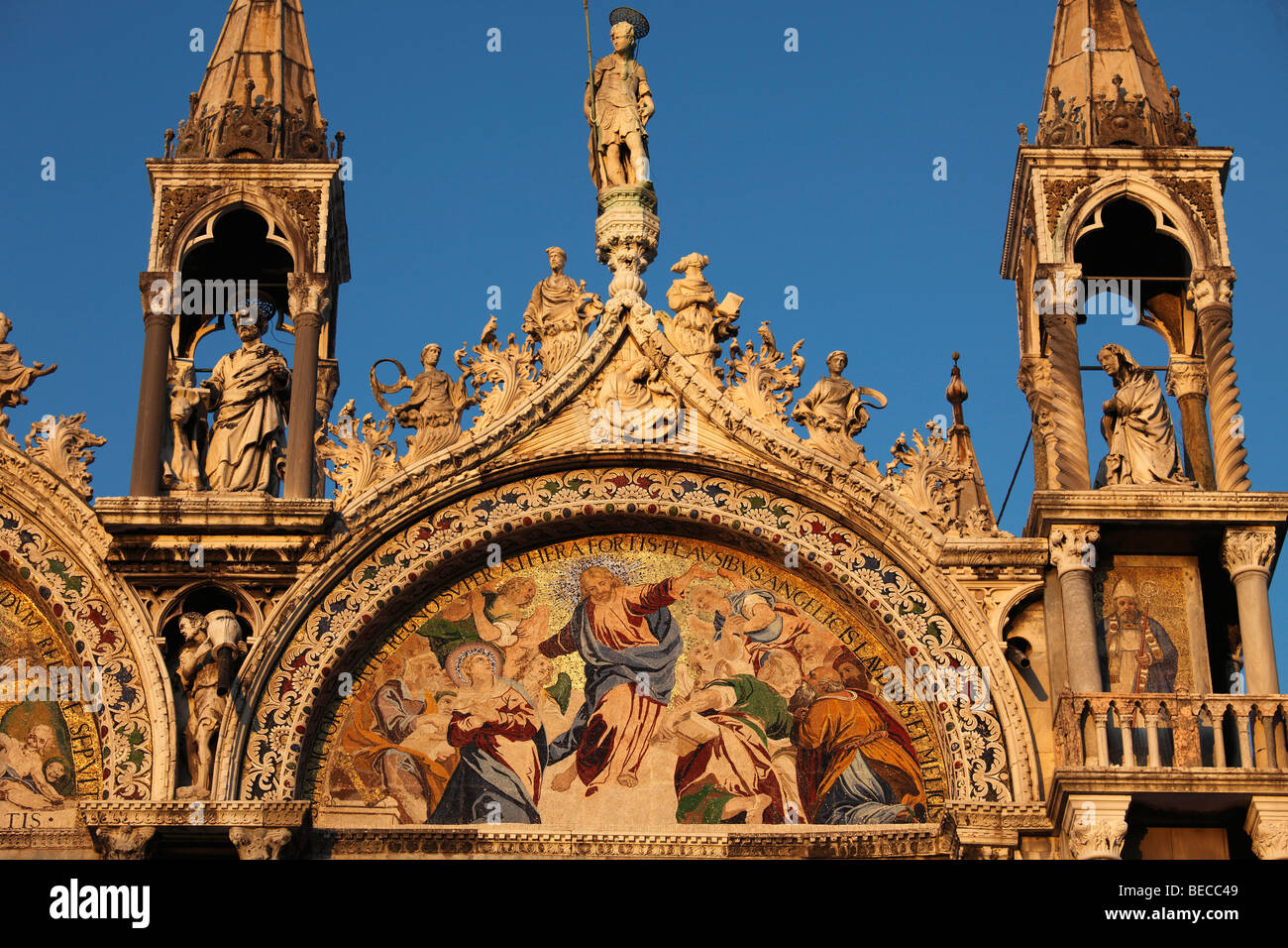 L'Italia, Venezia, Piazza San Marco la Basilica di San Marco Foto Stock