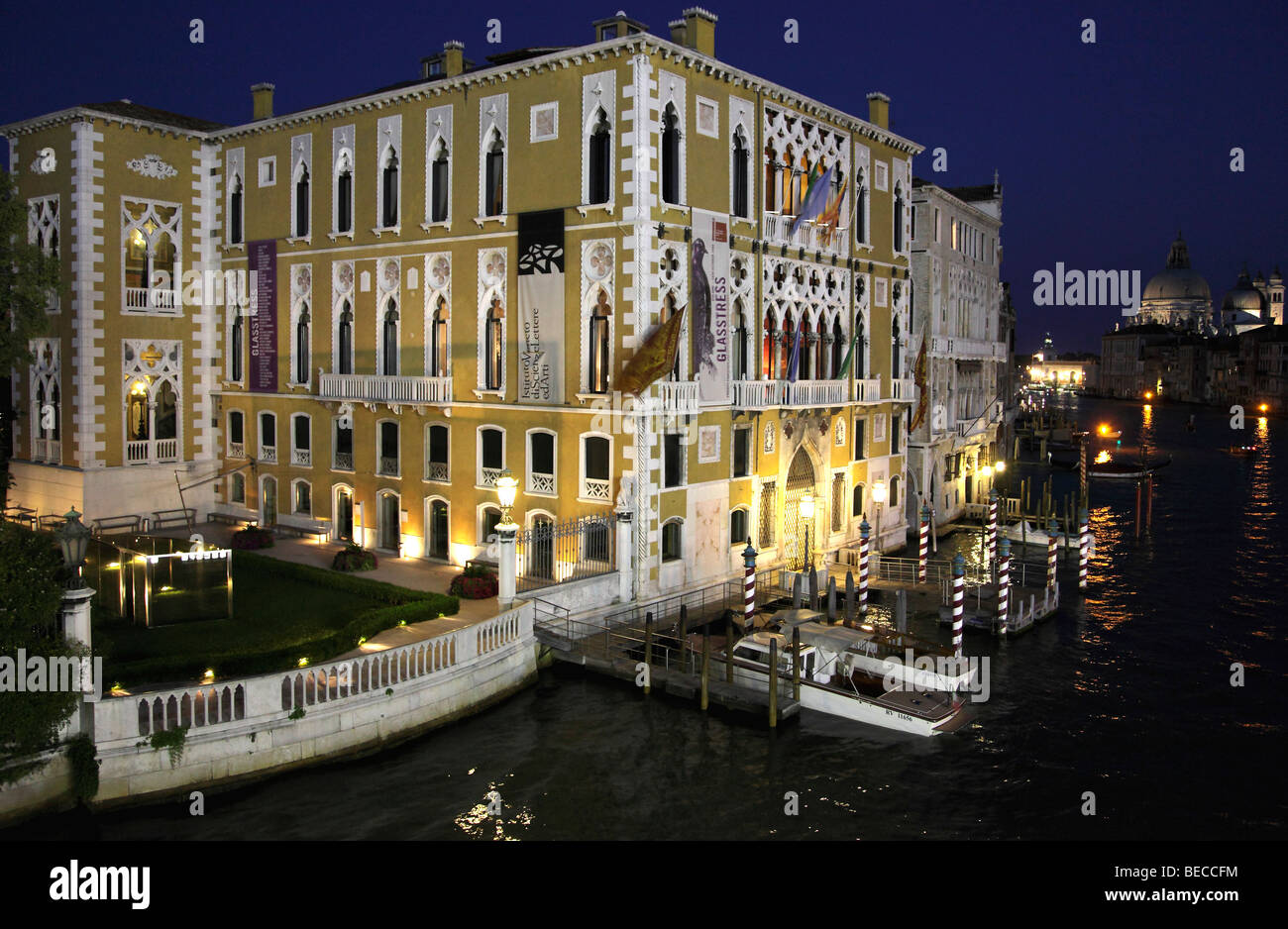 L'Italia, Venezia Canal Grande, Cavalli Franchetti Palace Foto Stock