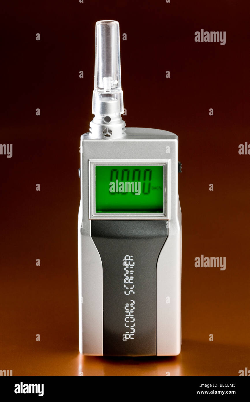 Scanner di alcool, Breathalyzer Foto Stock