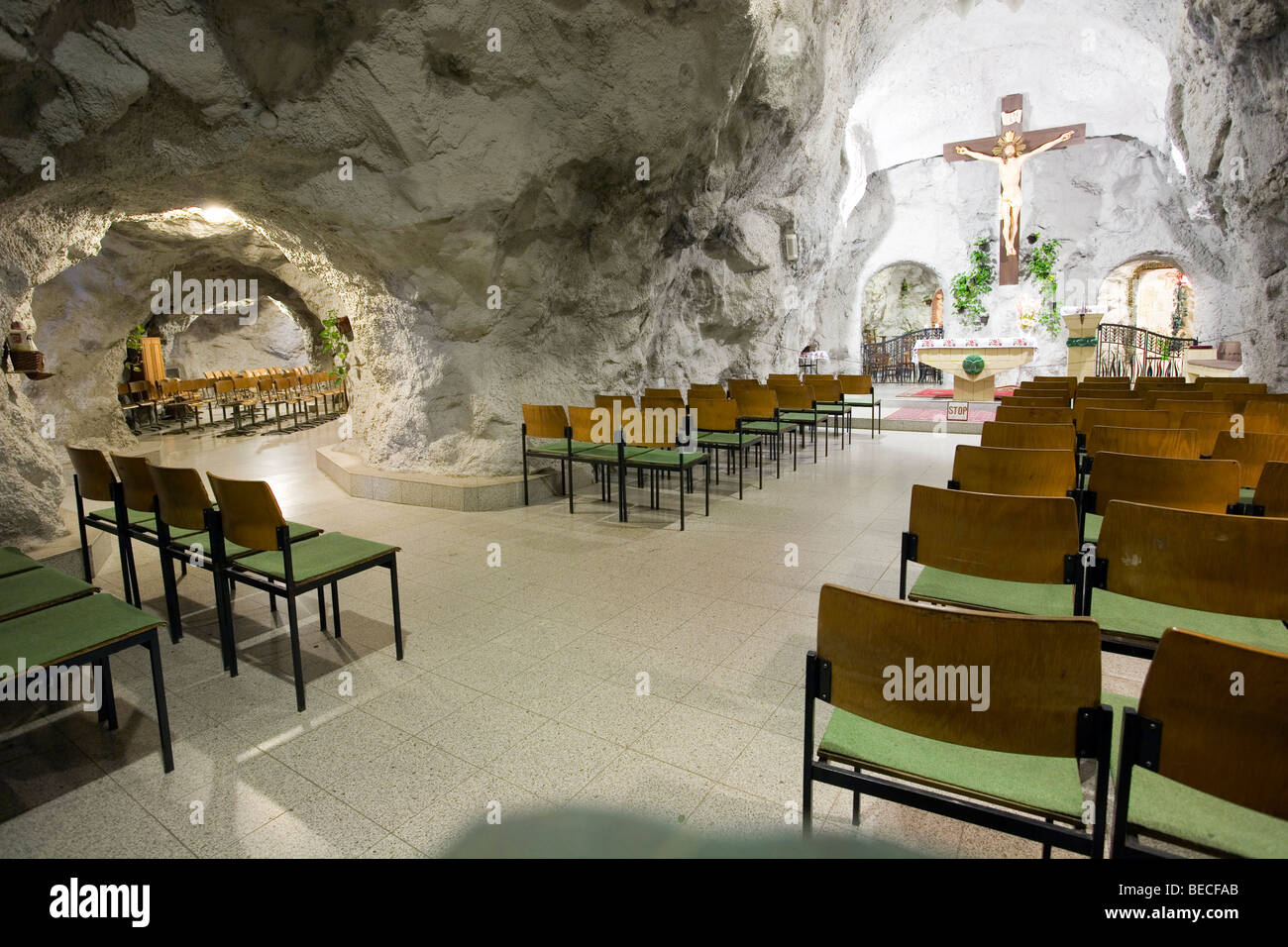 Chiesa monolitica, Colle Gellert Budapest, Ungheria, Europa orientale Foto Stock