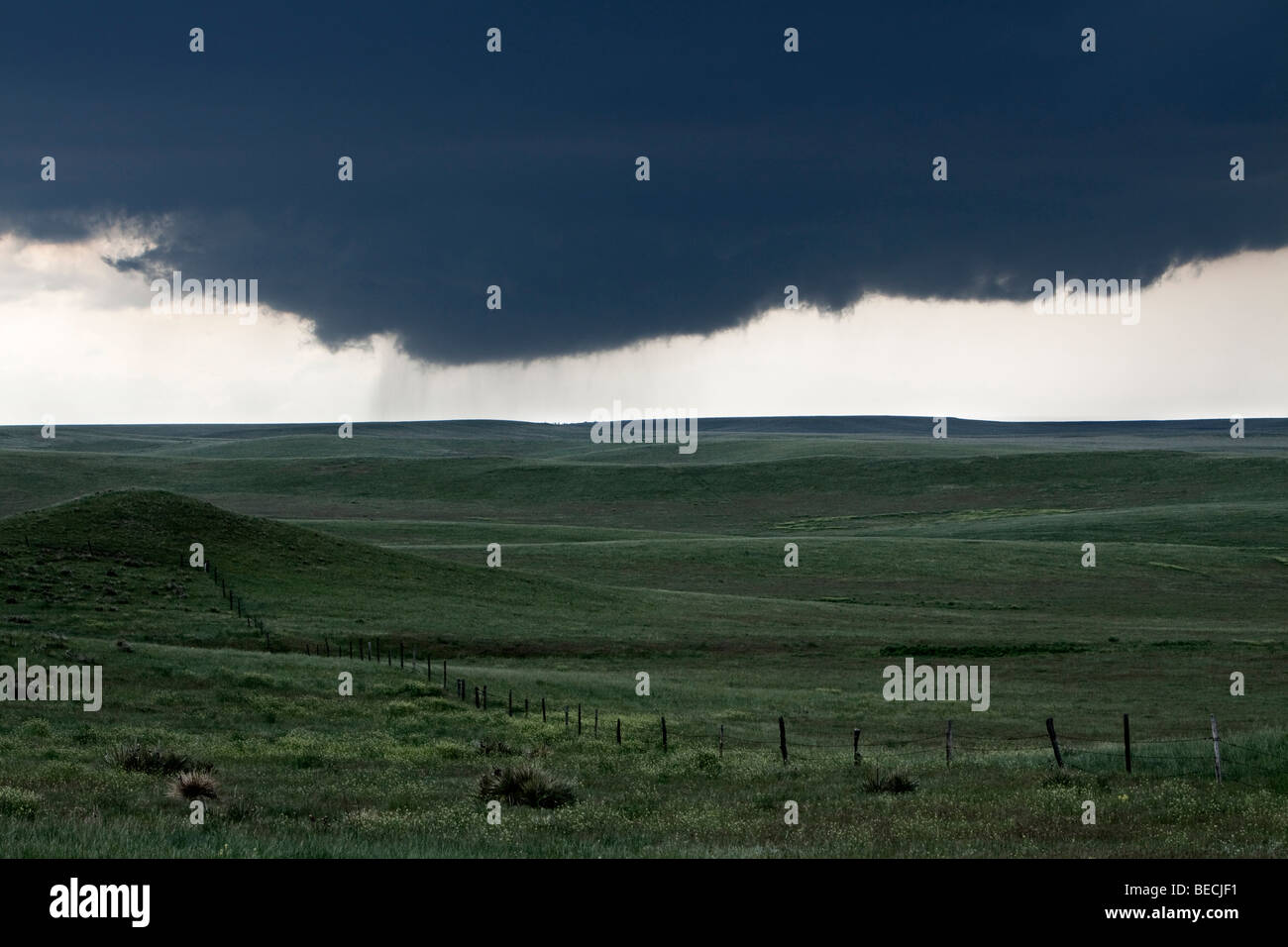 Una parete di cloud in Gosen County, Wyoming Giugno 5, 2009. Foto Stock