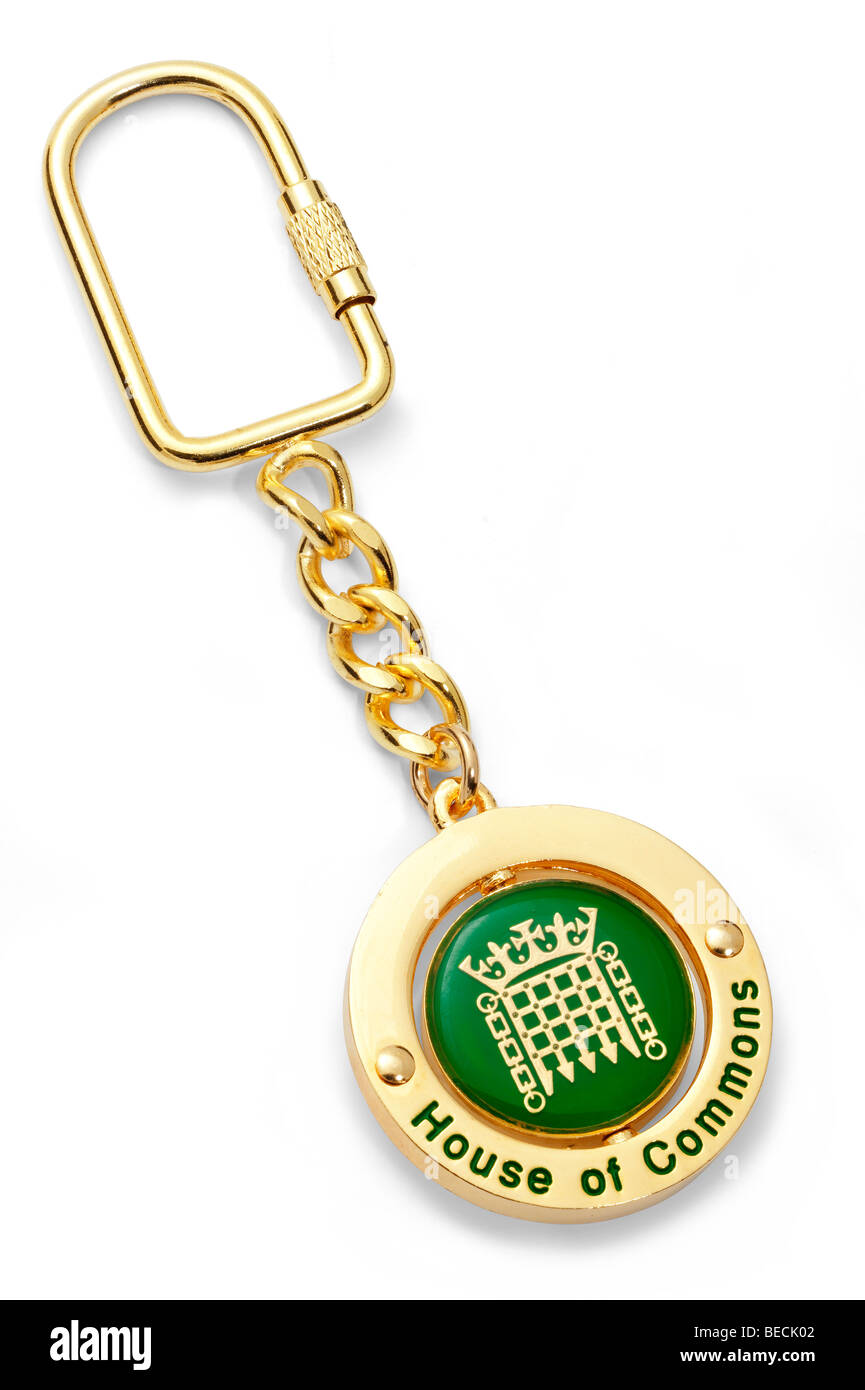 House of Commons keyring Foto Stock