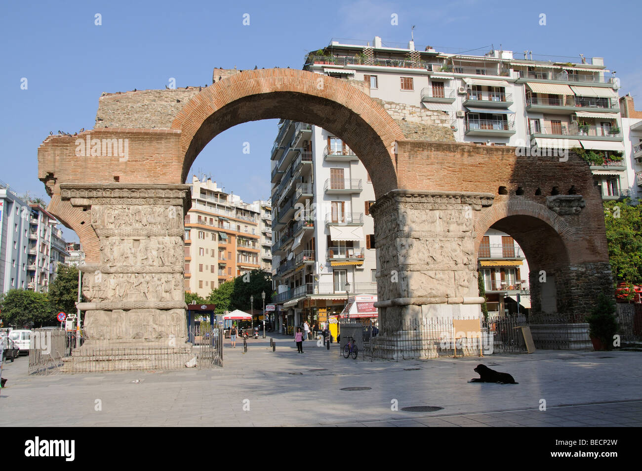 Galerio Arch Salonicco Grecia settentrionale UE Foto Stock