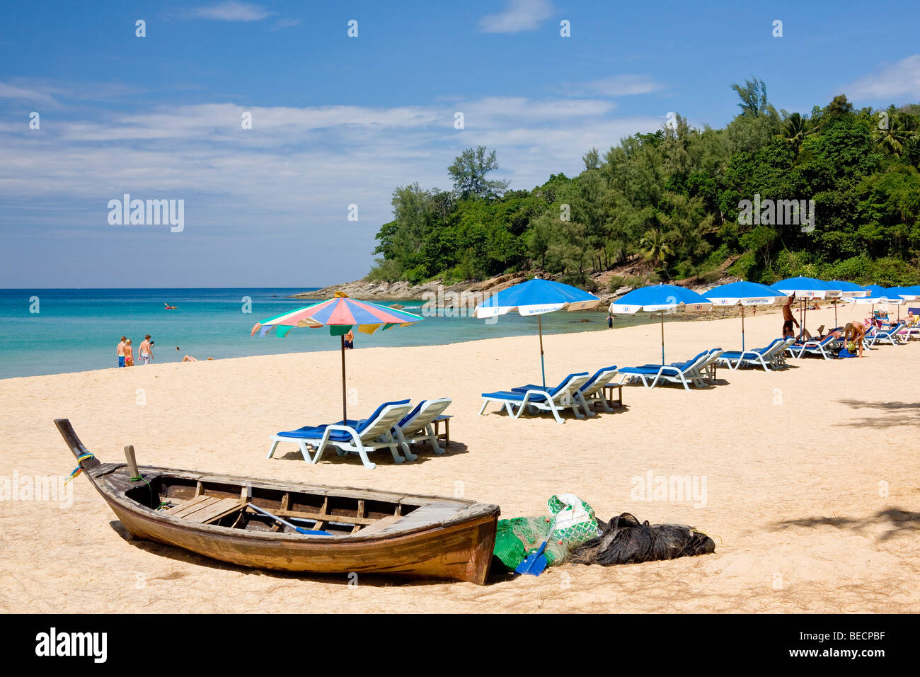 Nai Thon Beach sull'Isola di Phuket Thailandia del sud sud-est asiatico Foto Stock