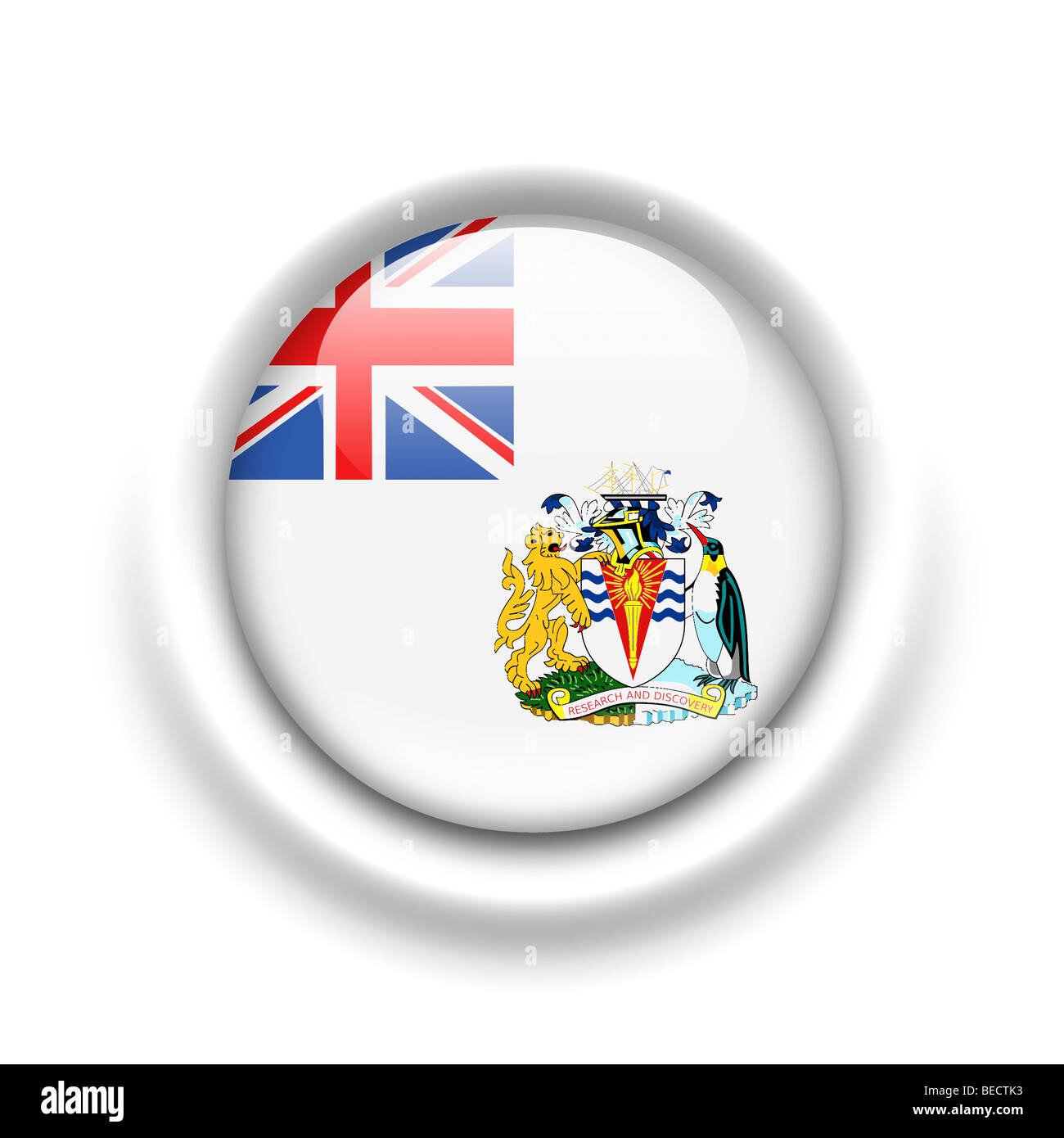 Territorio antartico britannico bandiera Foto Stock