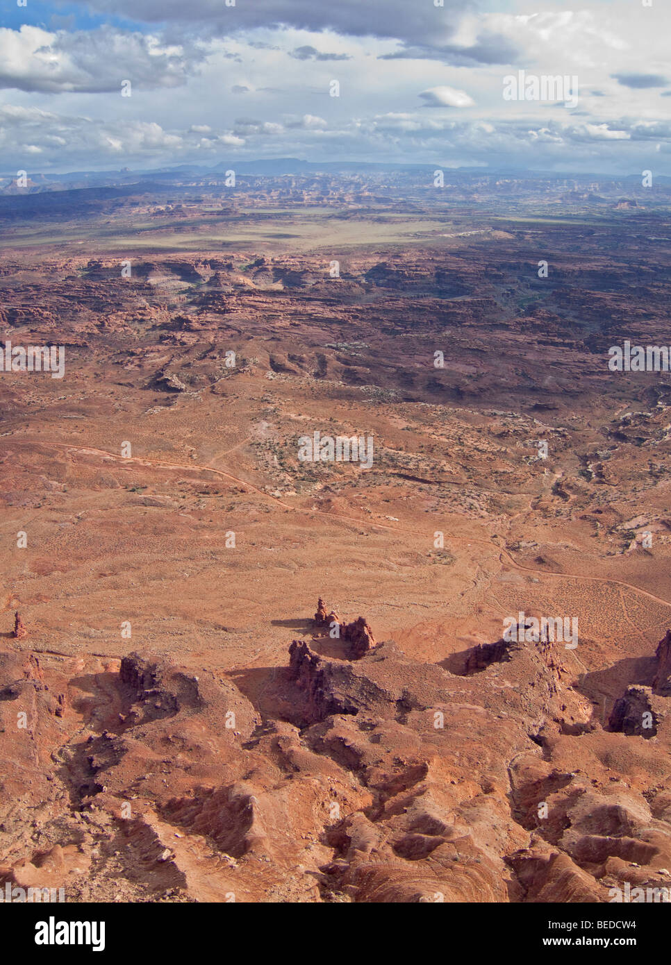 Utah il Parco Nazionale di Canyonlands Indian Creek Viewpoint Foto Stock