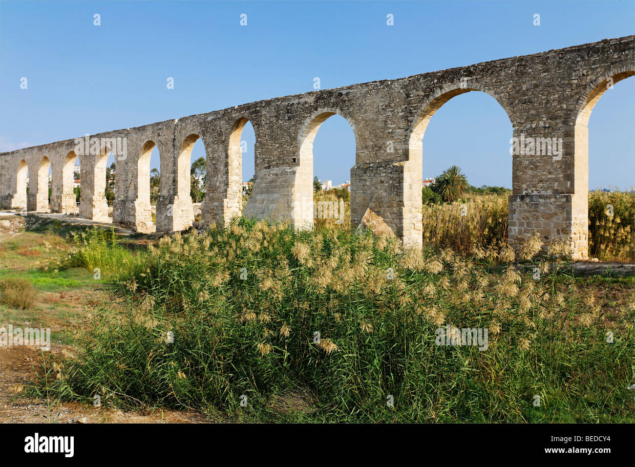 Acquedotto Osmanian, costruito 1745, forniti di Larnaca con acqua fino a 1939, Cipro, Asia Foto Stock