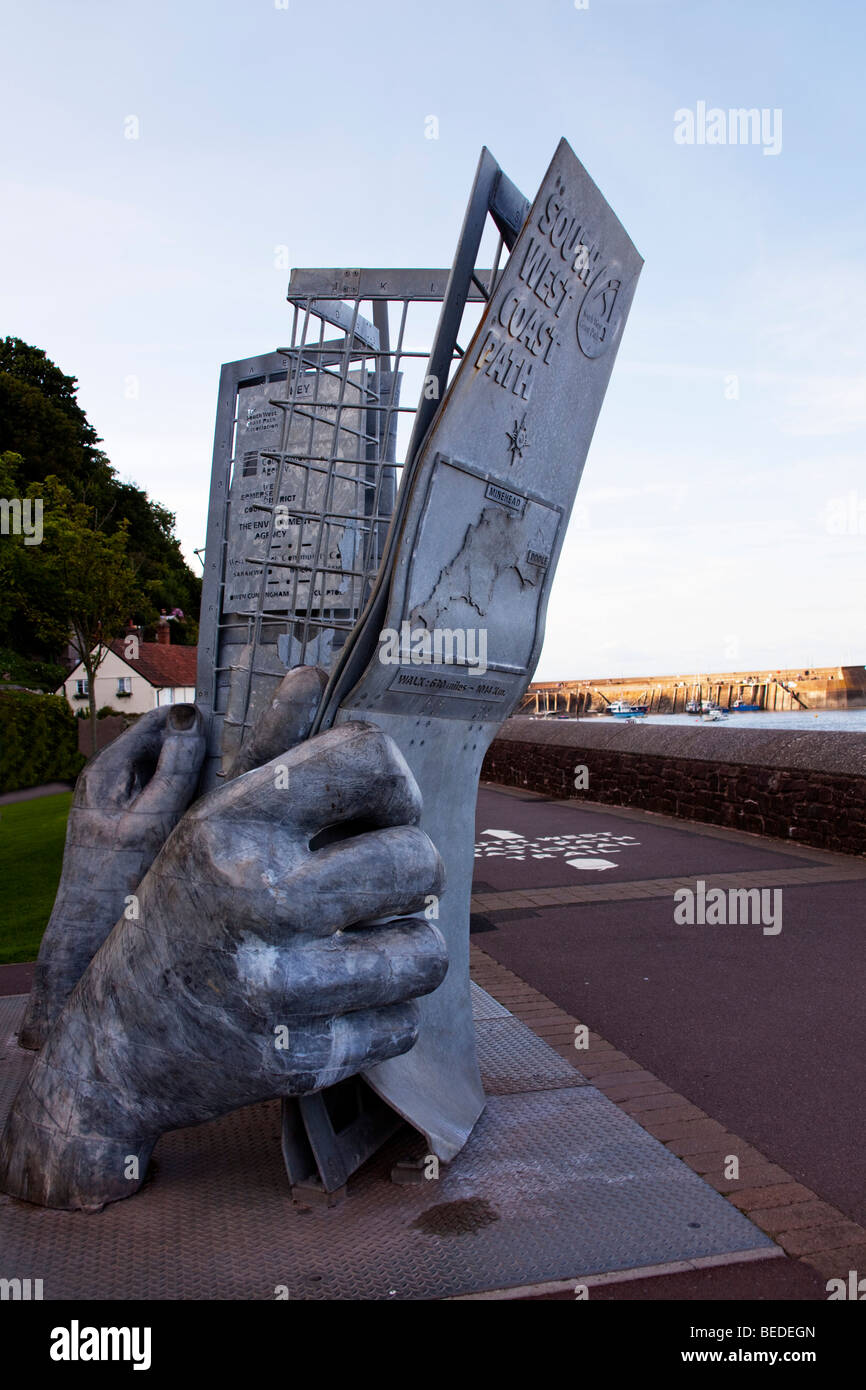 Mappa di Minehead Foto Stock