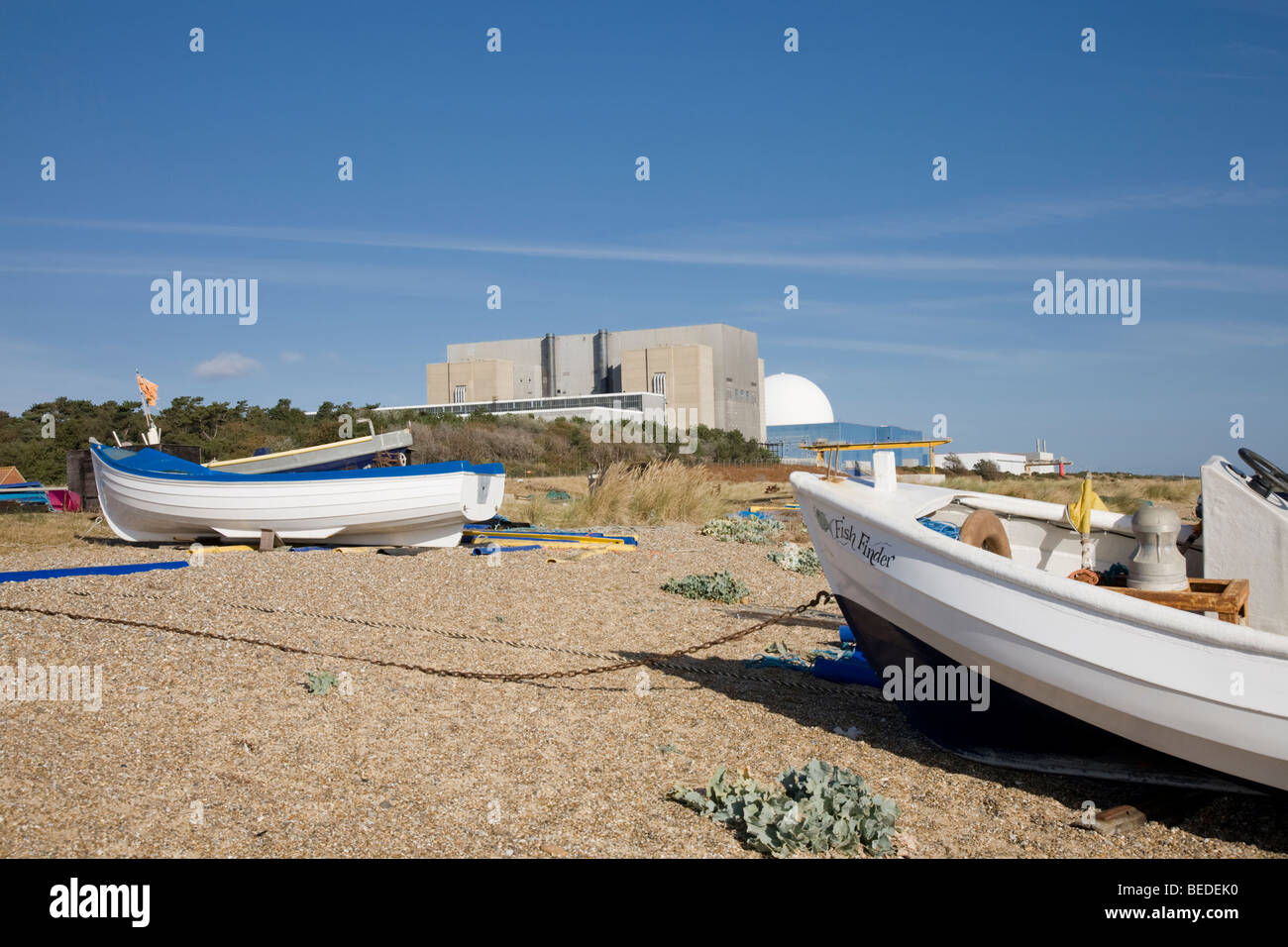 Spiaggia di Sizewell Suffolk Foto Stock