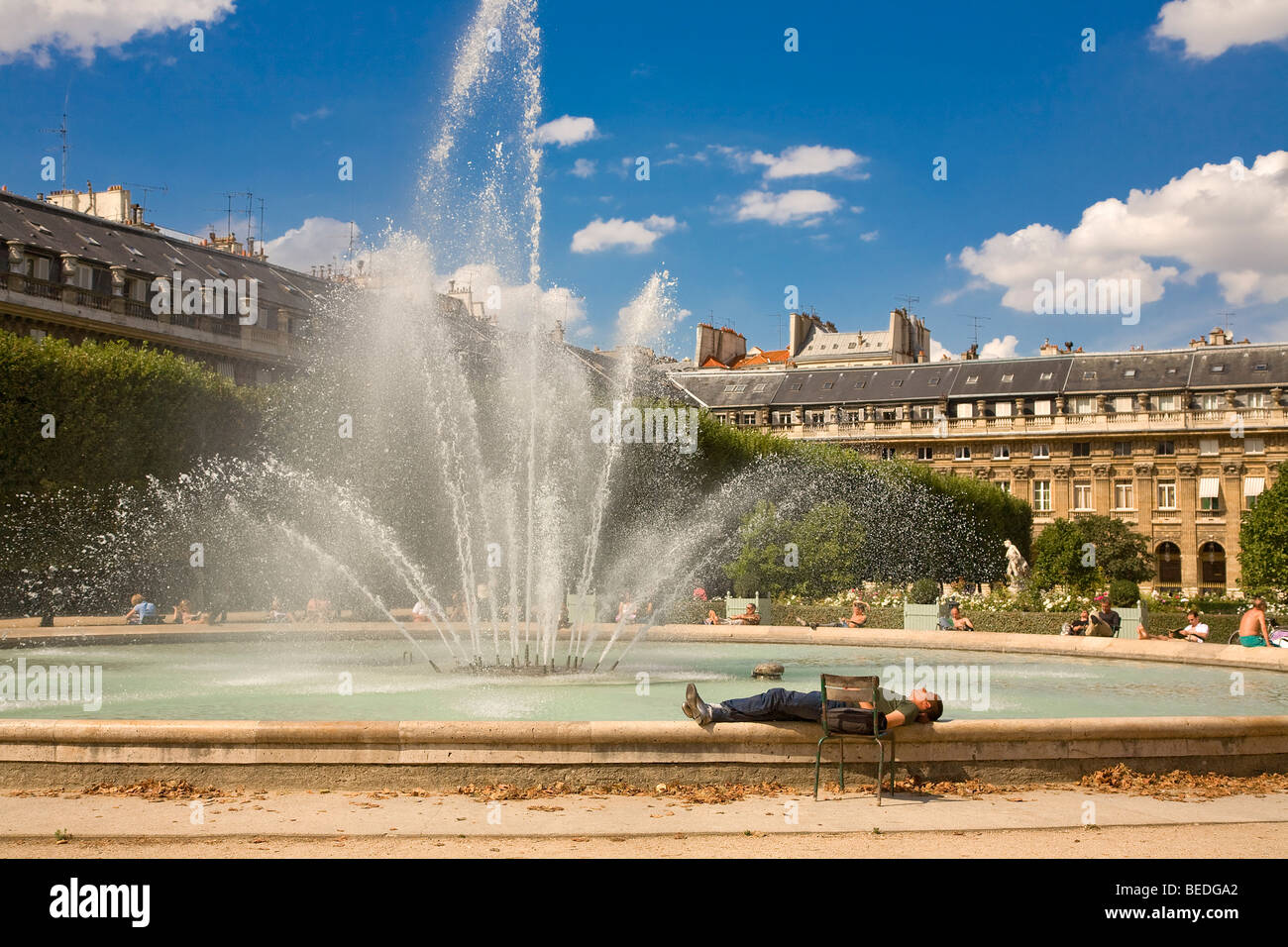 JARDIN DU PALAIS ROYAL, PARIS Foto Stock