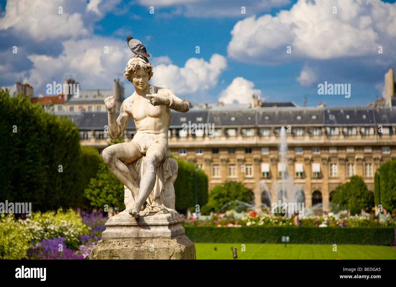 JARDIN DU PALAIS ROYAL, PARIS Foto Stock