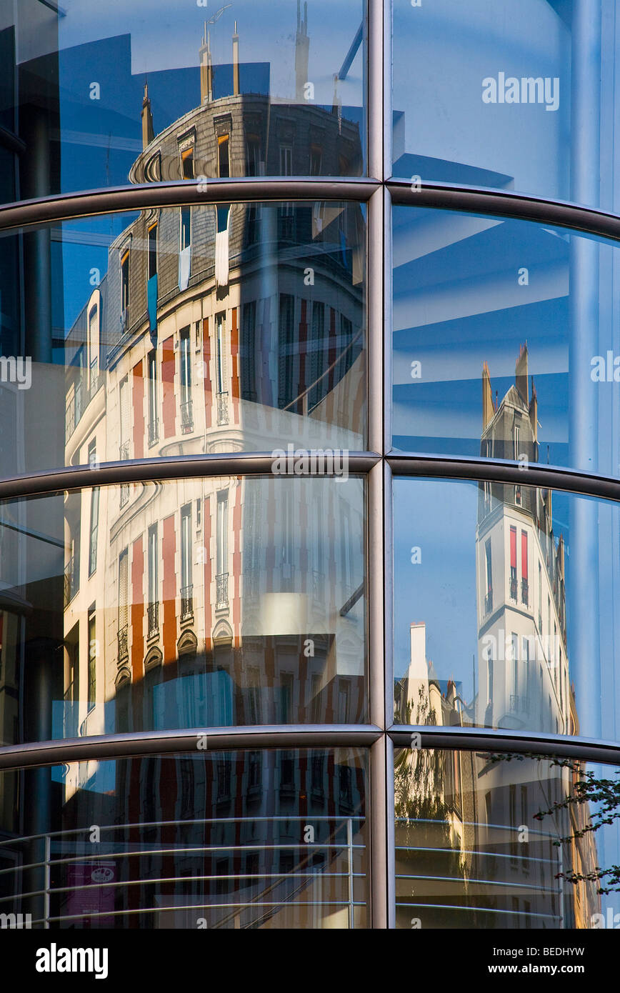 La riflessione sulla costruzione, Parigi Foto Stock