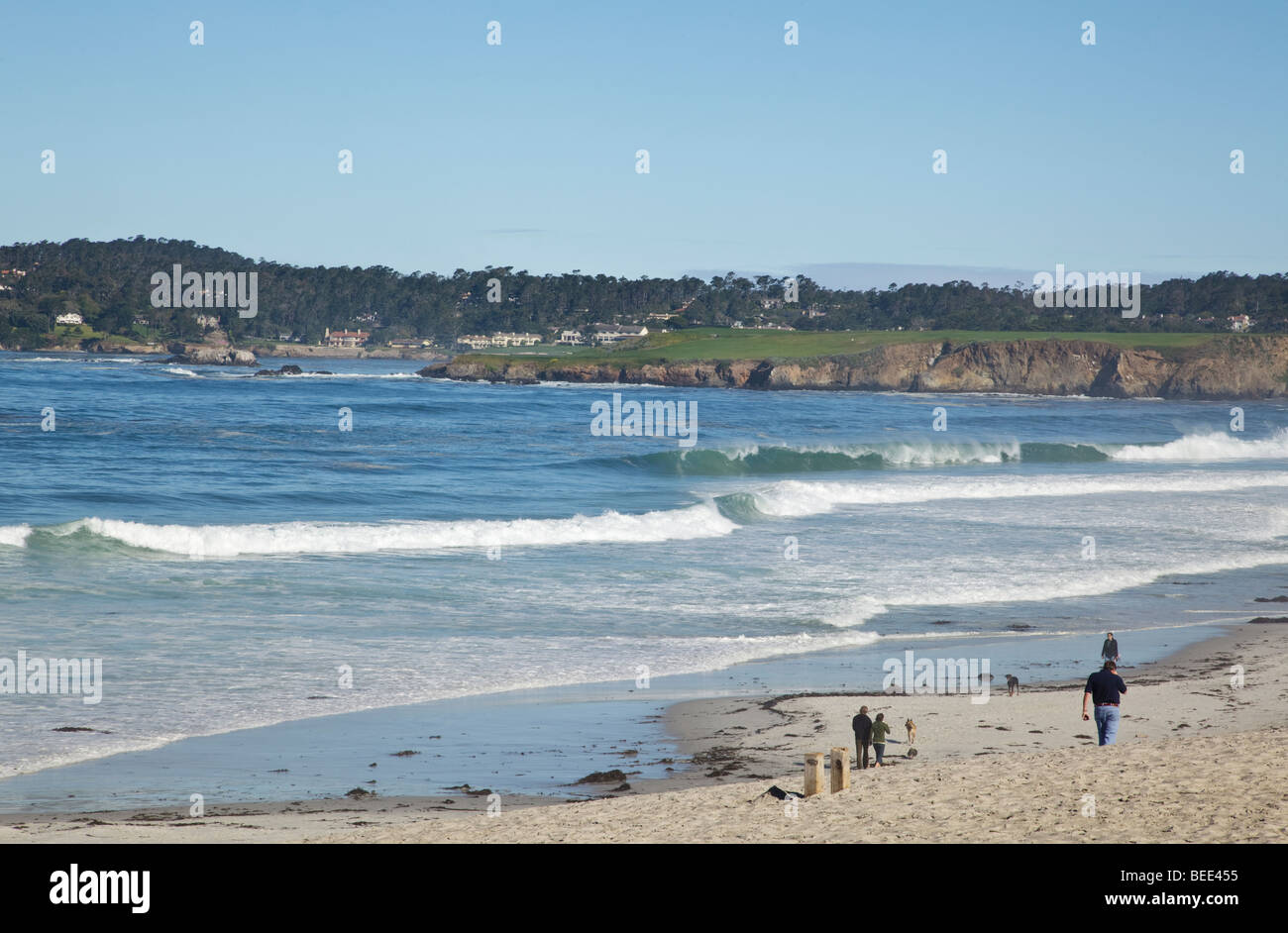 Carmel Beach, California Foto Stock