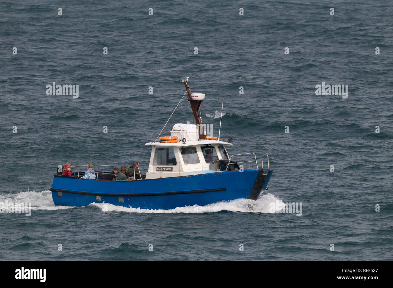 Il Dale Princess traghetto che trasporta persone da Il Pembrokeshire terraferma all'Isola Skomer Foto Stock