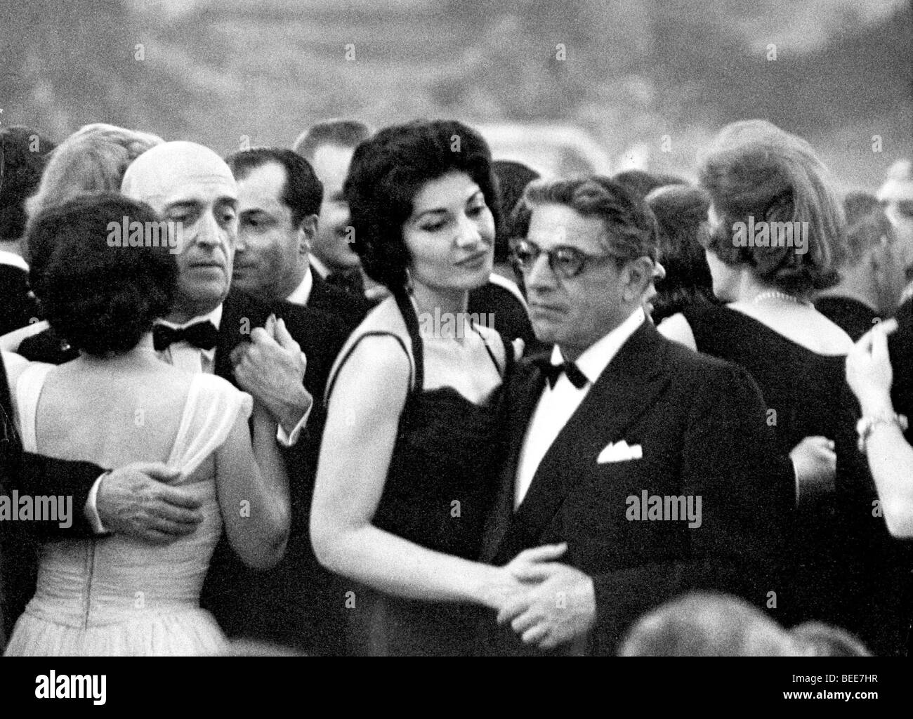 1001610 (900340) Maria Callas, italienische Opernsaengerin griechischer Herkunft (02.12.1923 - 16.09.1977), und Aristoteles Foto Stock