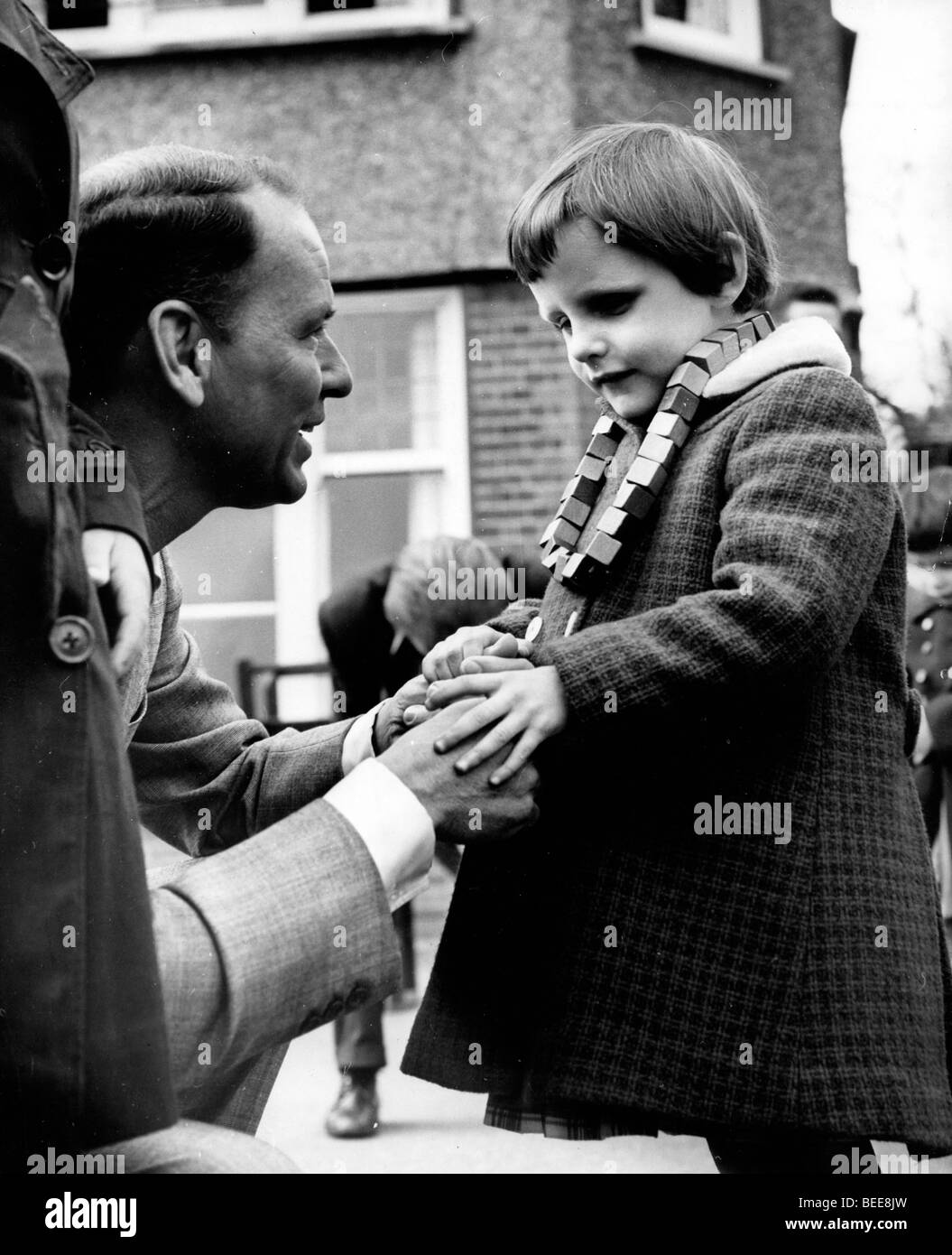 Frank Sinatra al Sunshine Home per i bambini ciechi Foto Stock