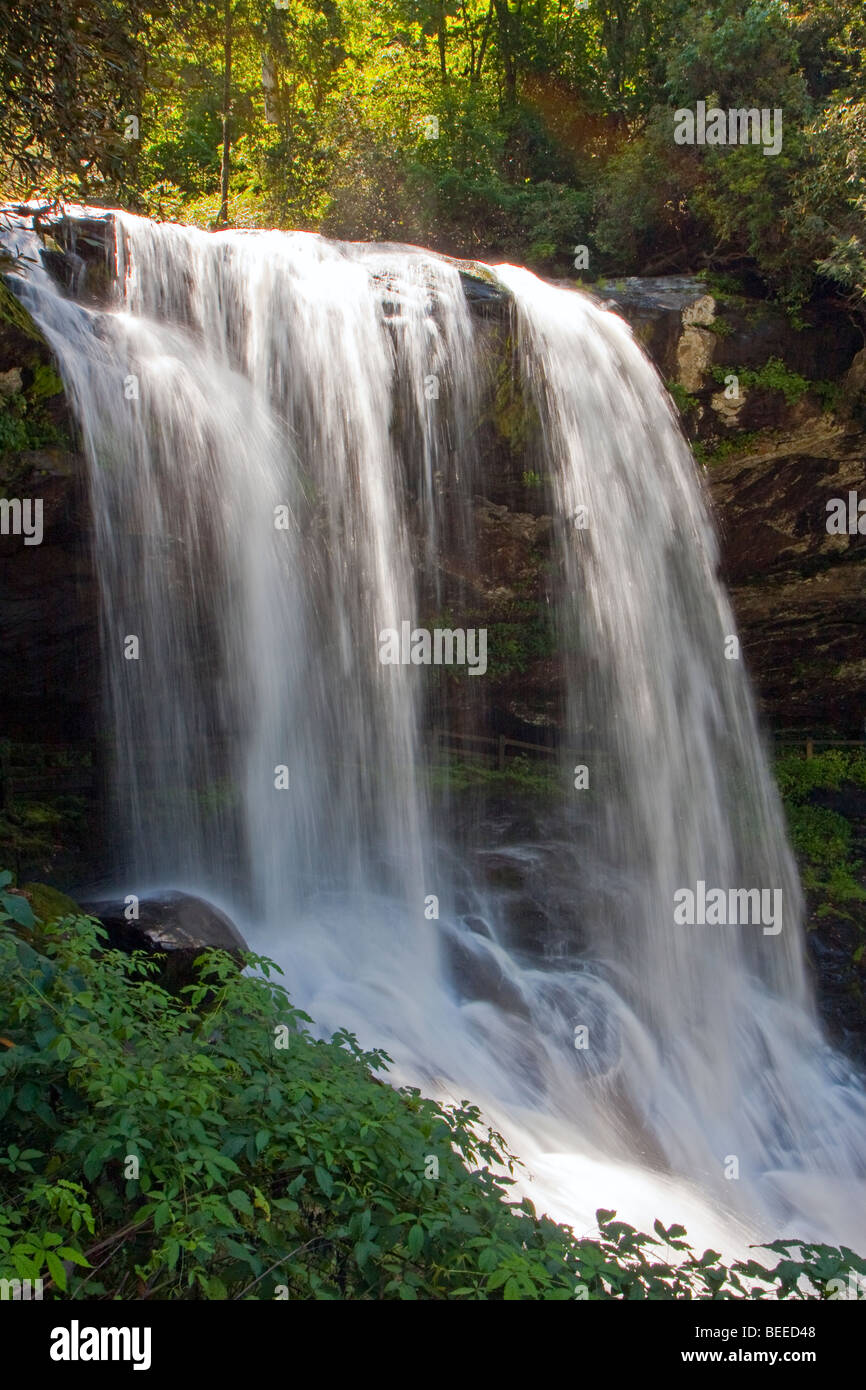 Cade a secco, Cullasaja River Gorge, altopiani, North Carolina, STATI UNITI D'AMERICA Foto Stock