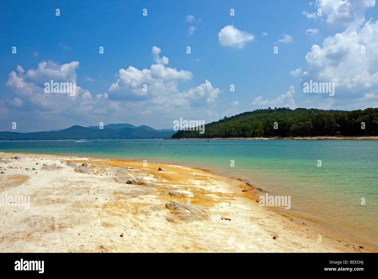 Lago Jocassee Devil's forcella parco dello stato della Carolina del Sud Foto Stock