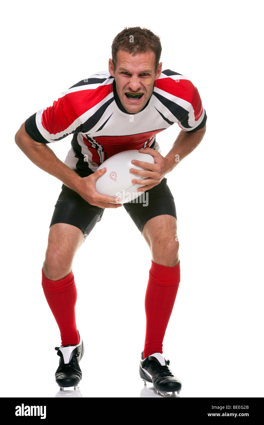 Giocatore di Rugby - parte di una serie Foto Stock