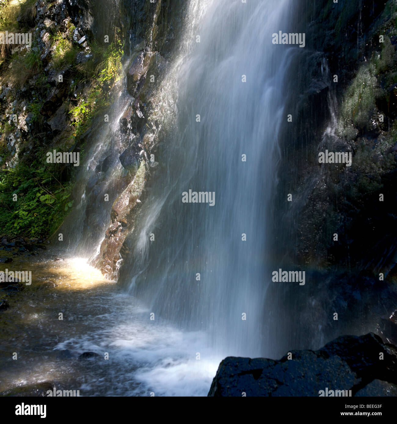 Cascata in Auvergne Francia, Europa Foto Stock