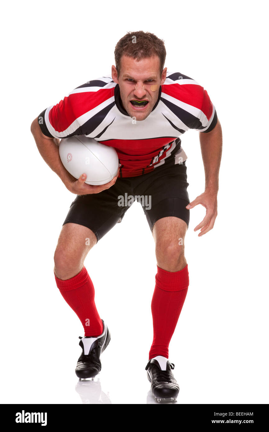 Giocatore di Rugby - parte di una serie Foto Stock