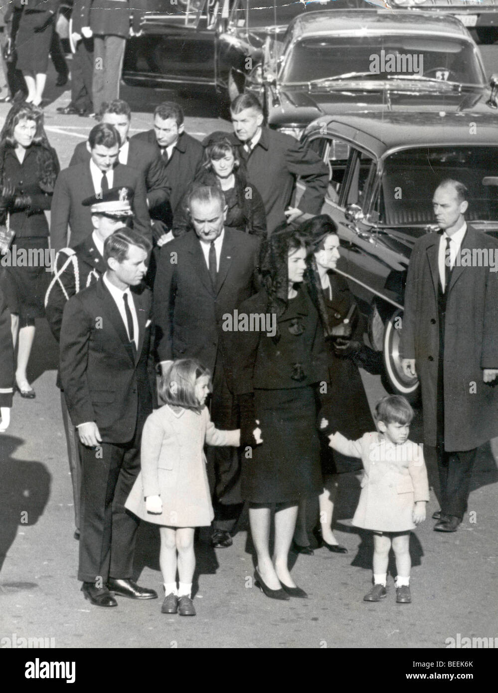 5525804 (900324) Beerdigung des ermordeten amerikanischen Pr‰sidenten John F. Kennedy : die Witwe Jacqueline ( ) di Jackie Kennedy Foto Stock