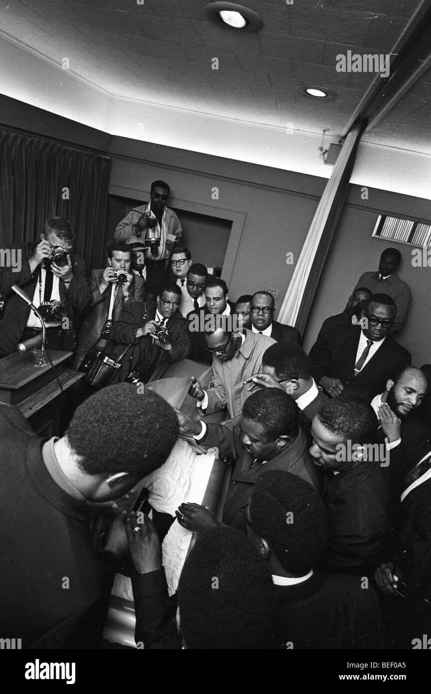 Apr 09, 1968; Atlanta, GA, Stati Uniti d'America; Martin Luther King Jr. 's funerale in Atlanta. Foto Stock