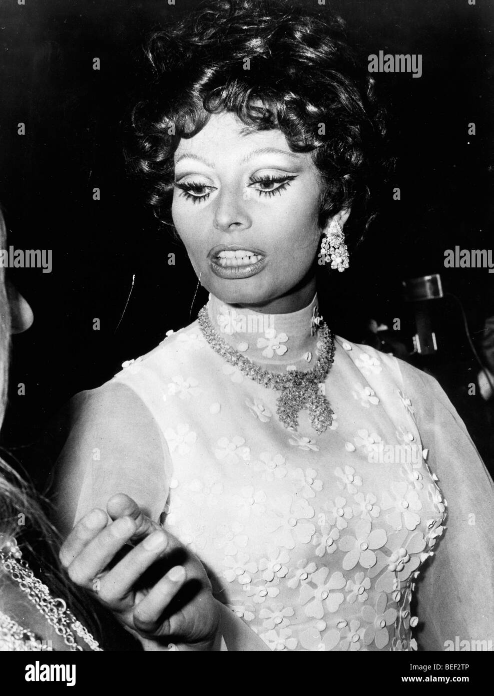 Attrice Sophia Loren a premiere del film Foto Stock