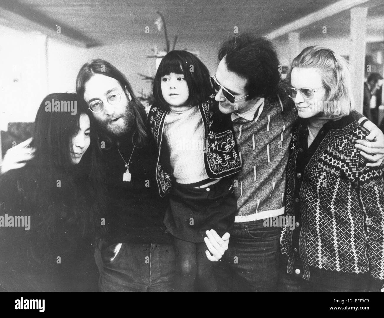 John Lennon e Yoko Ono visita Kyoko Foto Stock