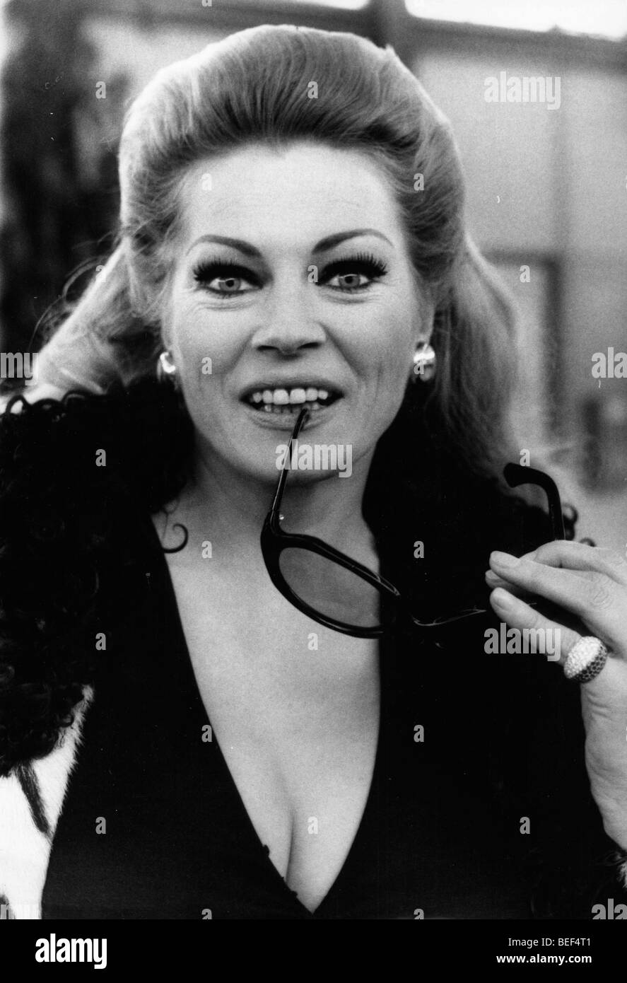 L'attrice svedese Anita Ekberg. Foto Stock