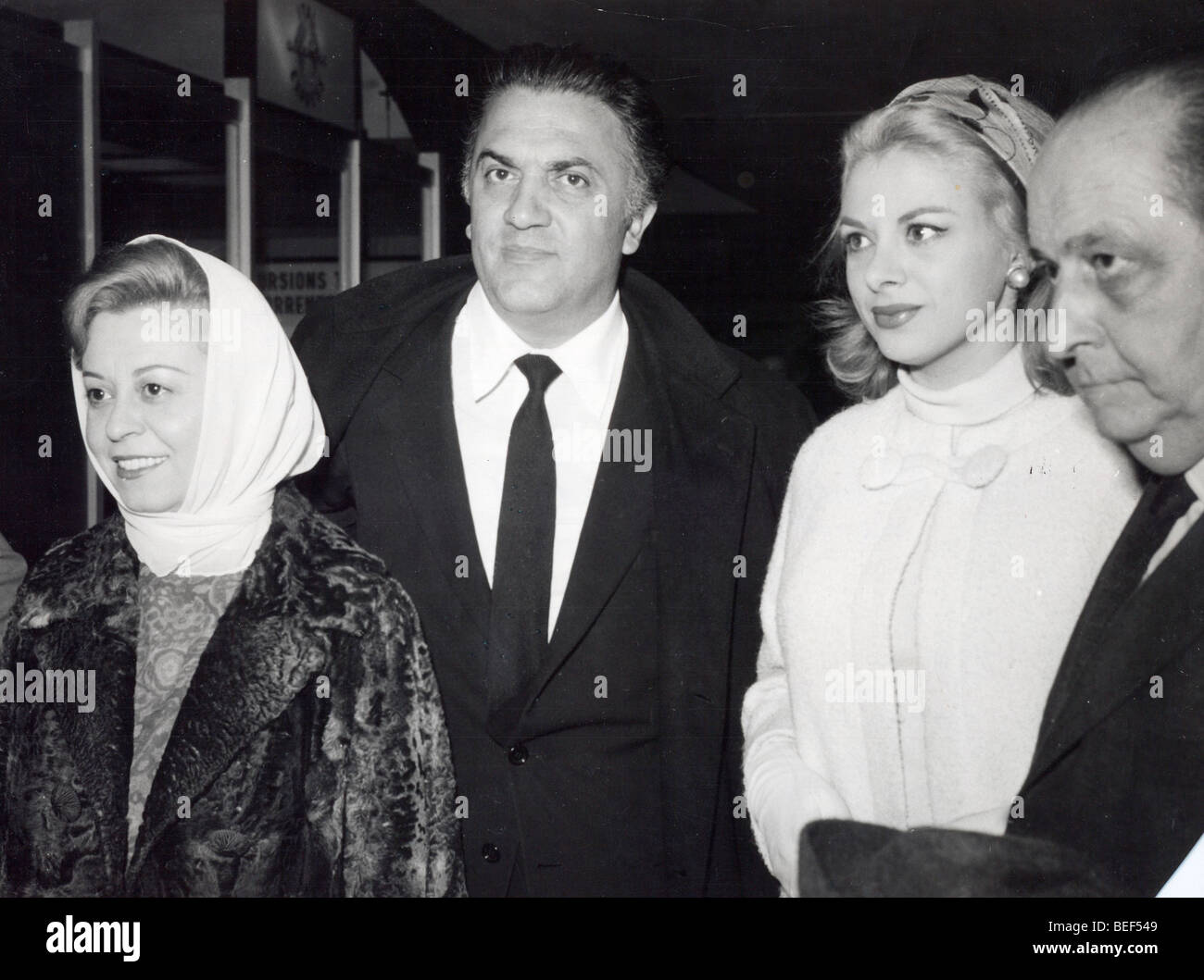 5094166 (9003107) Federico Fellini (20.10.1920 - 31.10.1993) , italienischer direttore cinematografico , und seine Gattin Giulietta Masina Foto Stock