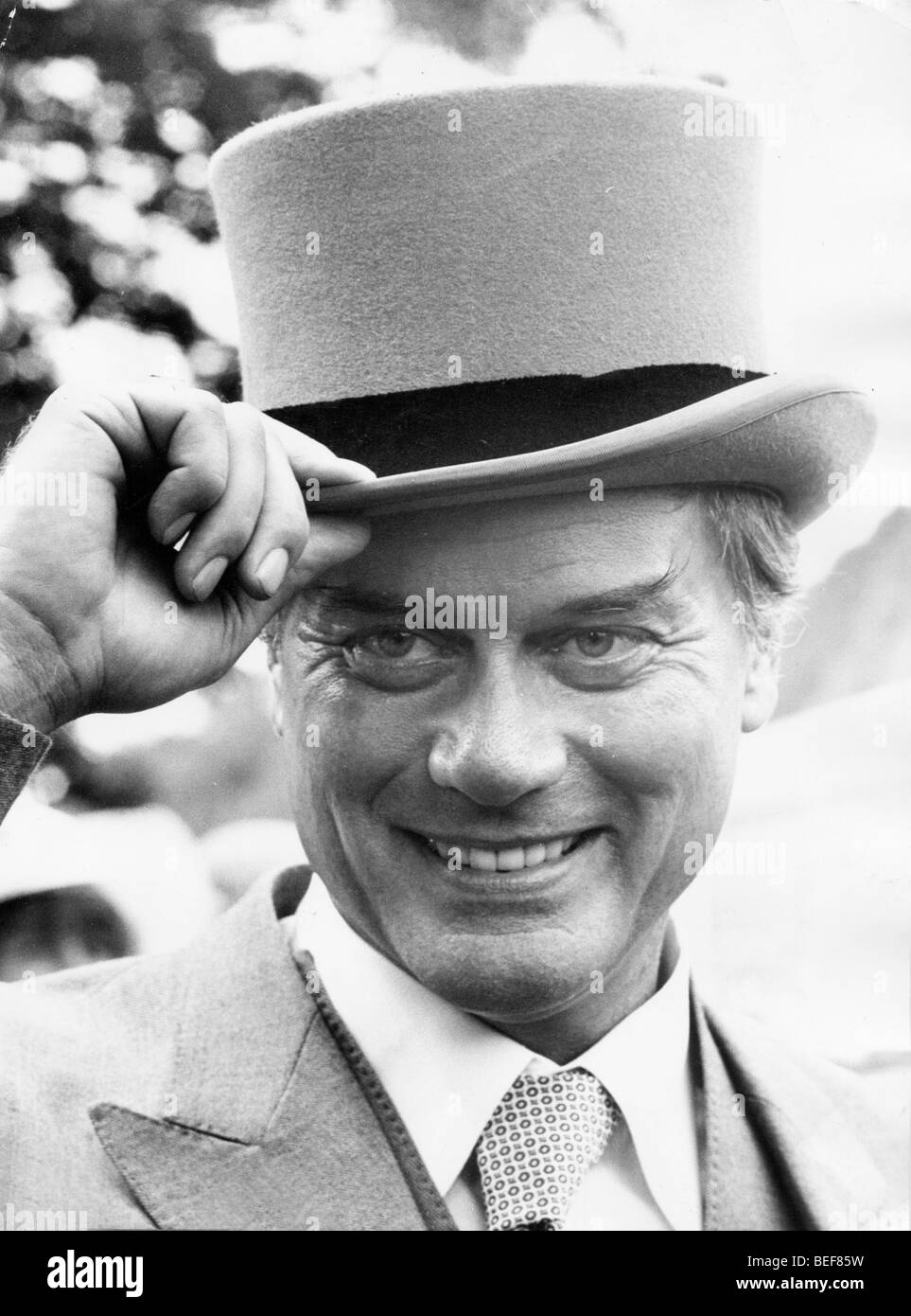 LARRY HAGMAN attore americano presso il Royal Ascot cavallo di razza in 1980 Foto Stock