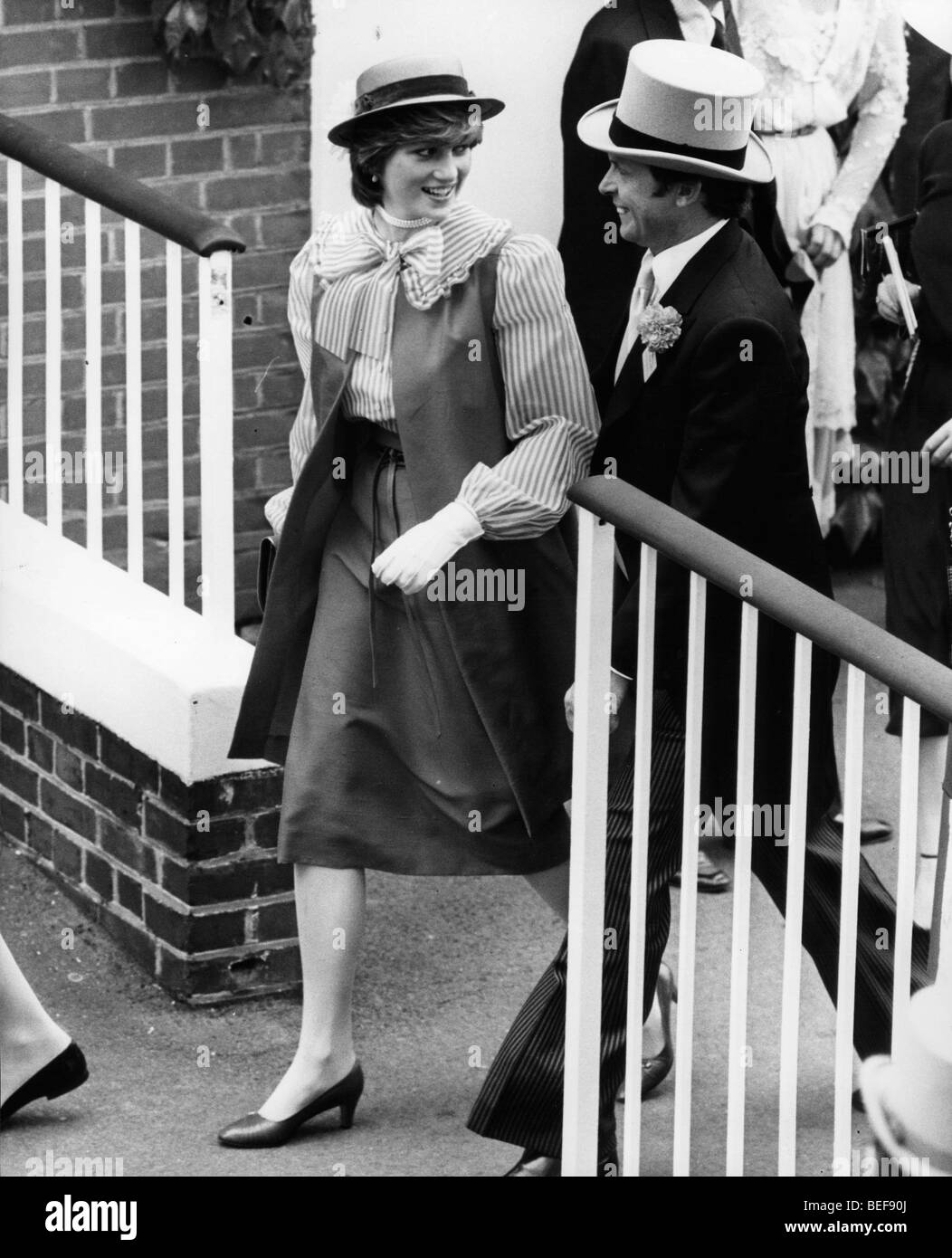 La principessa Diana assiste Ladies Day at Royal Ascot Foto Stock