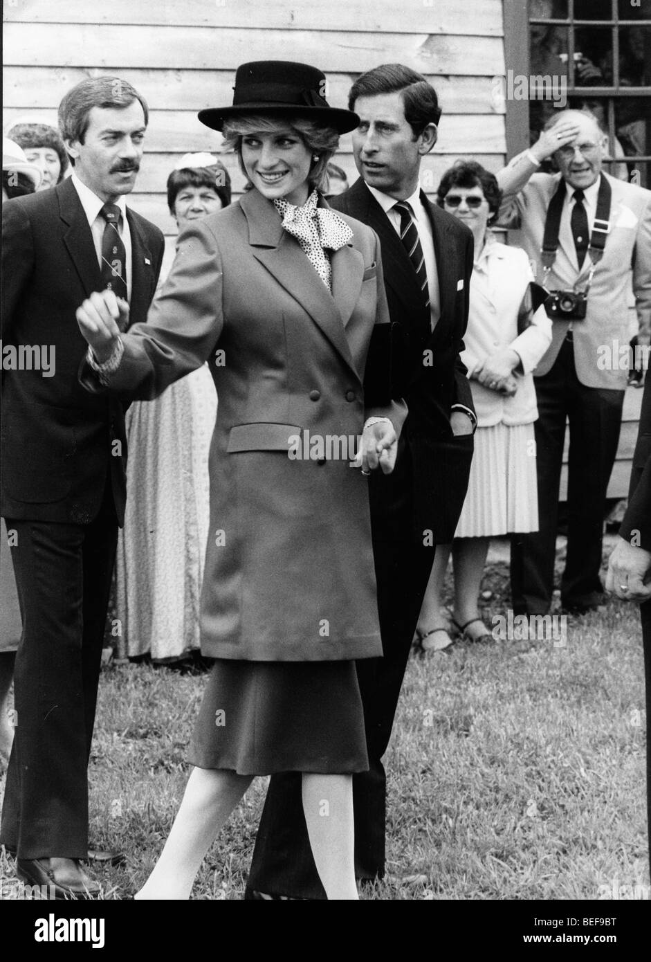 Il principe Carlo e la Principessa Diana in corrispondenza di un evento Foto Stock