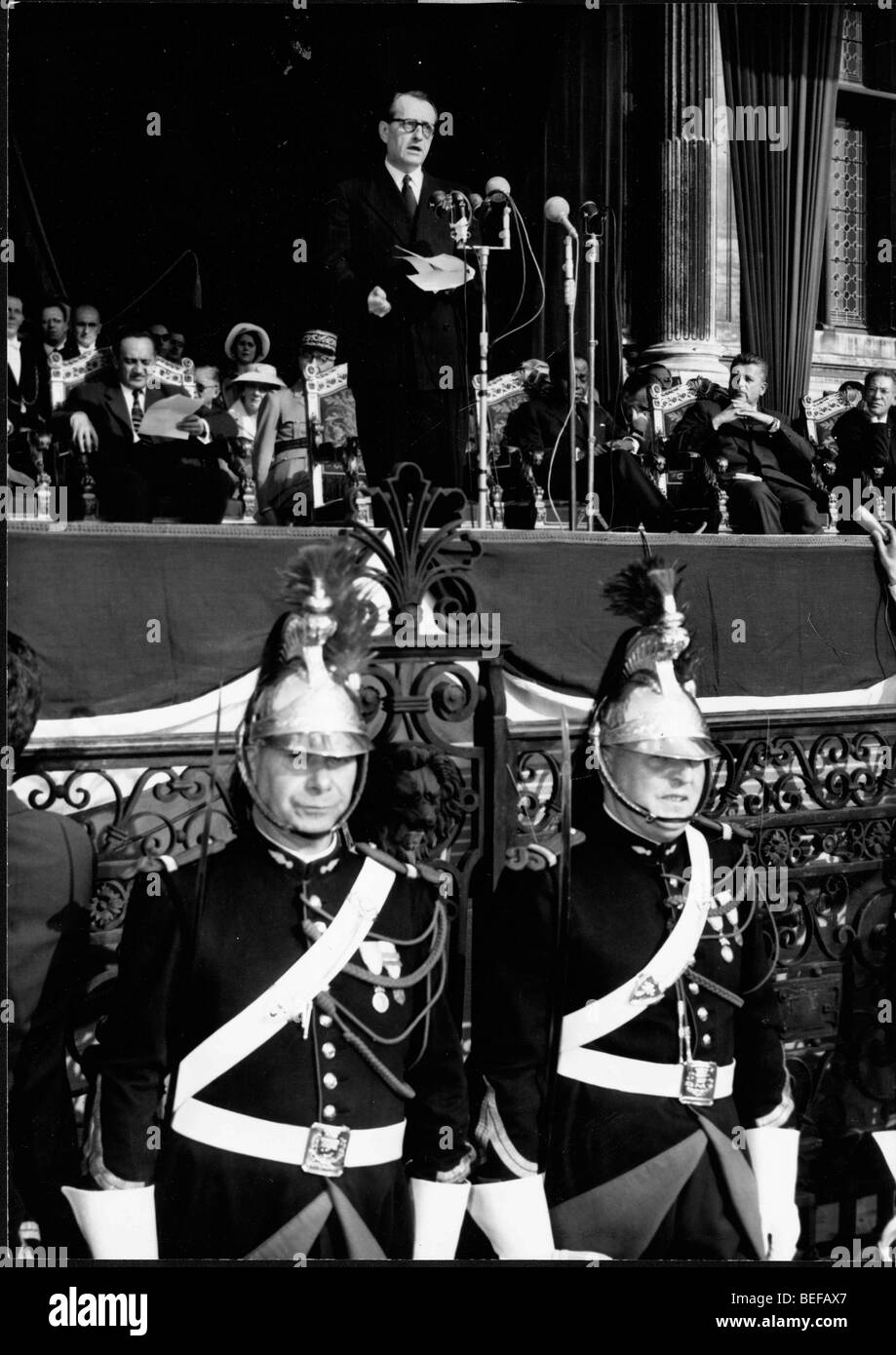 ANDRE MALRAUX (Novembre 3, 1901 Novembre 23, 1976) un autore francese, avventuriero e statista francese della politica e della cultura. Foto Stock