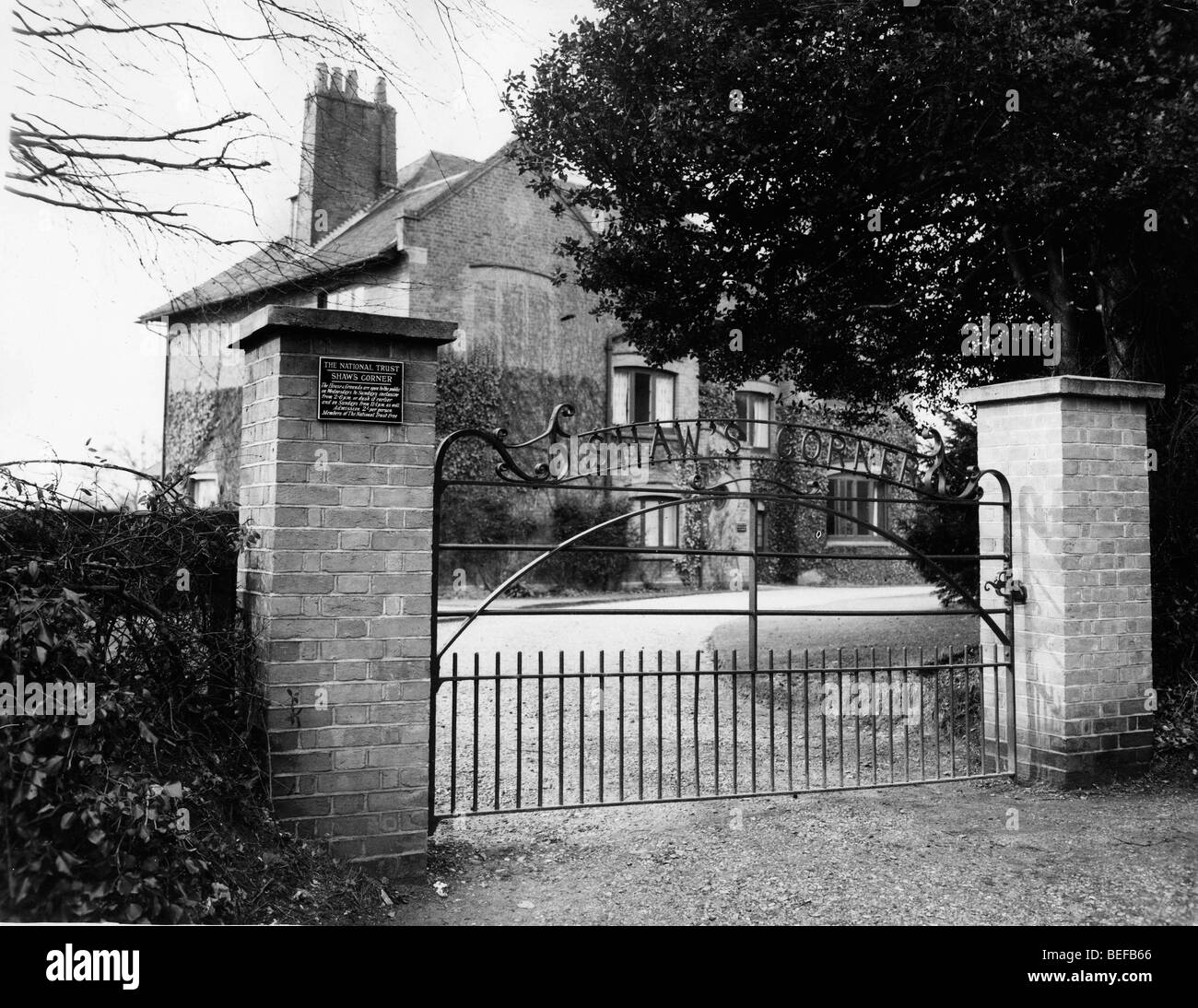 Shaw's Corner, casa di George Bernard Shaw (Luglio 26, 1856 - novembre 2,1950) che era un drammaturgo irlandese e critico letterario Foto Stock