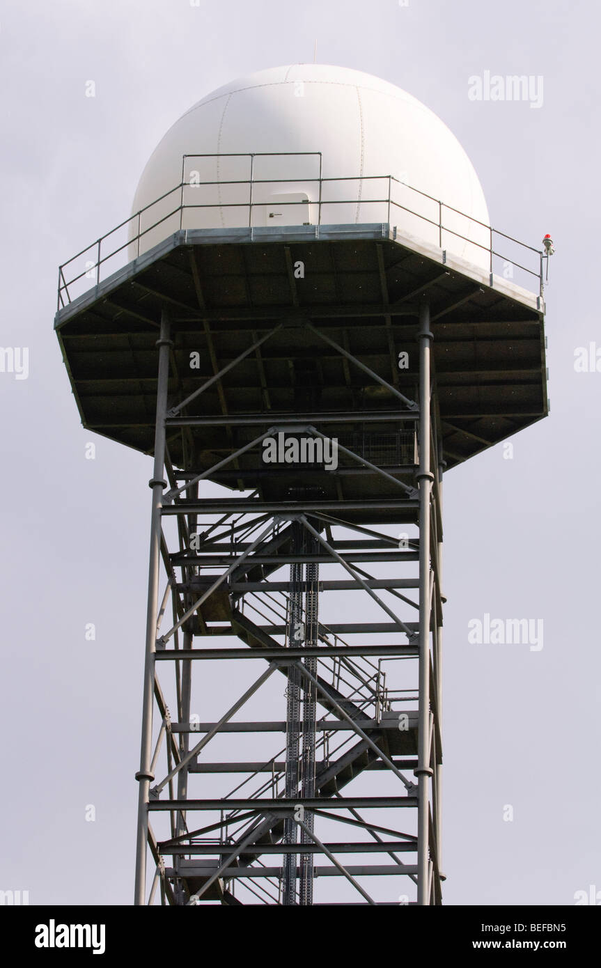 Torre di radar, Birmingham Airport, West Midlands, Regno Unito. Foto Stock