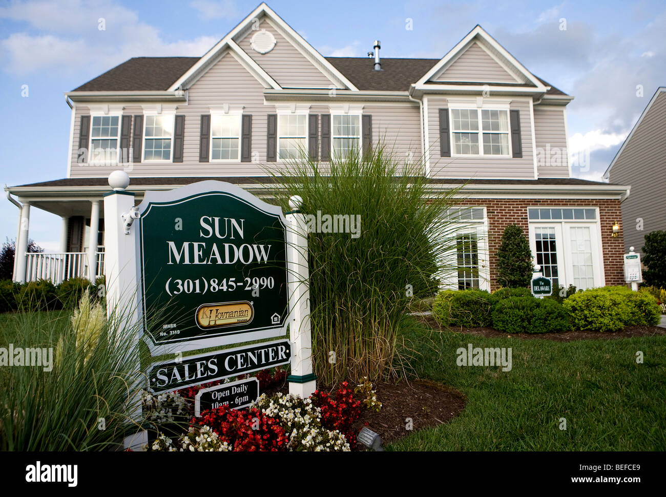 Un K. Hovnanian housing development in Maryland. Foto Stock
