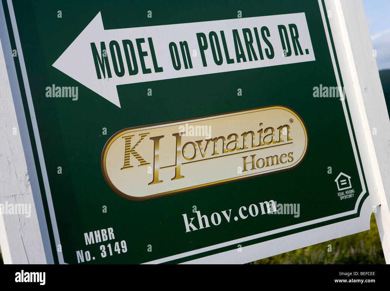 Un K. Hovnanian housing development in Maryland. Foto Stock