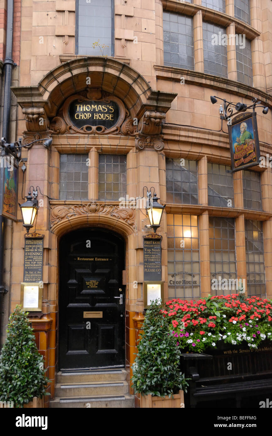 Signor Thomas's Chop House public house a Manchester in Inghilterra, Regno Unito Foto Stock