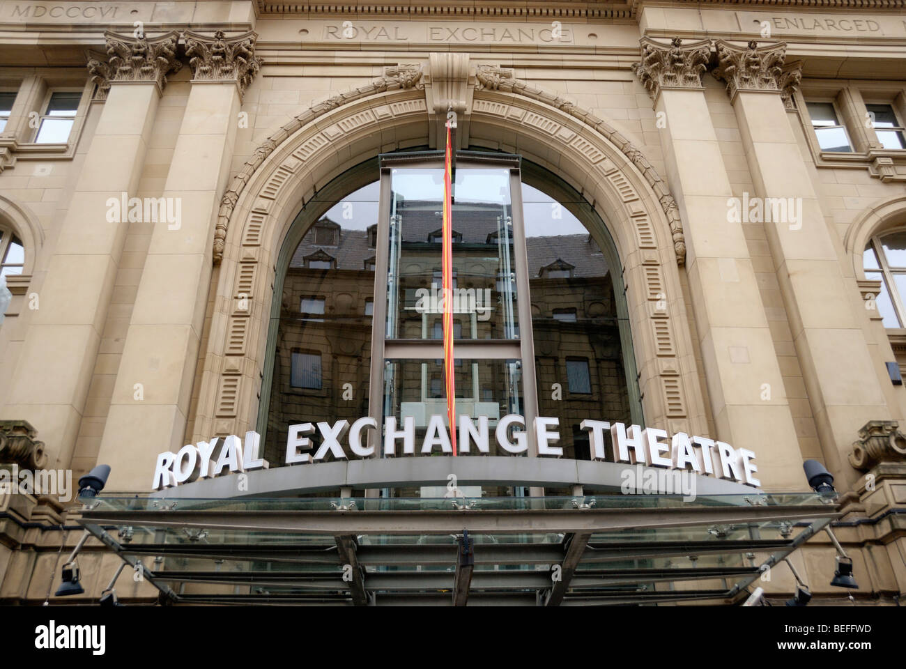 Il Royal Exchange Theatre, Manchester, Inghilterra, Regno Unito Foto Stock