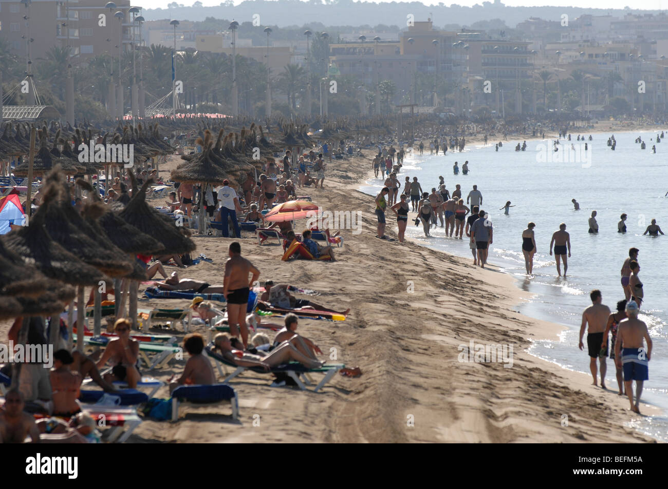 Maiorca, Spagna, Playa de Palma, Arenal. Foto Stock