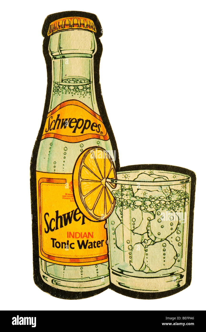 Schweppes Indian tonic acqua Foto Stock