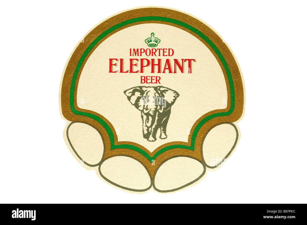 Importazione di birra di elefante Foto Stock