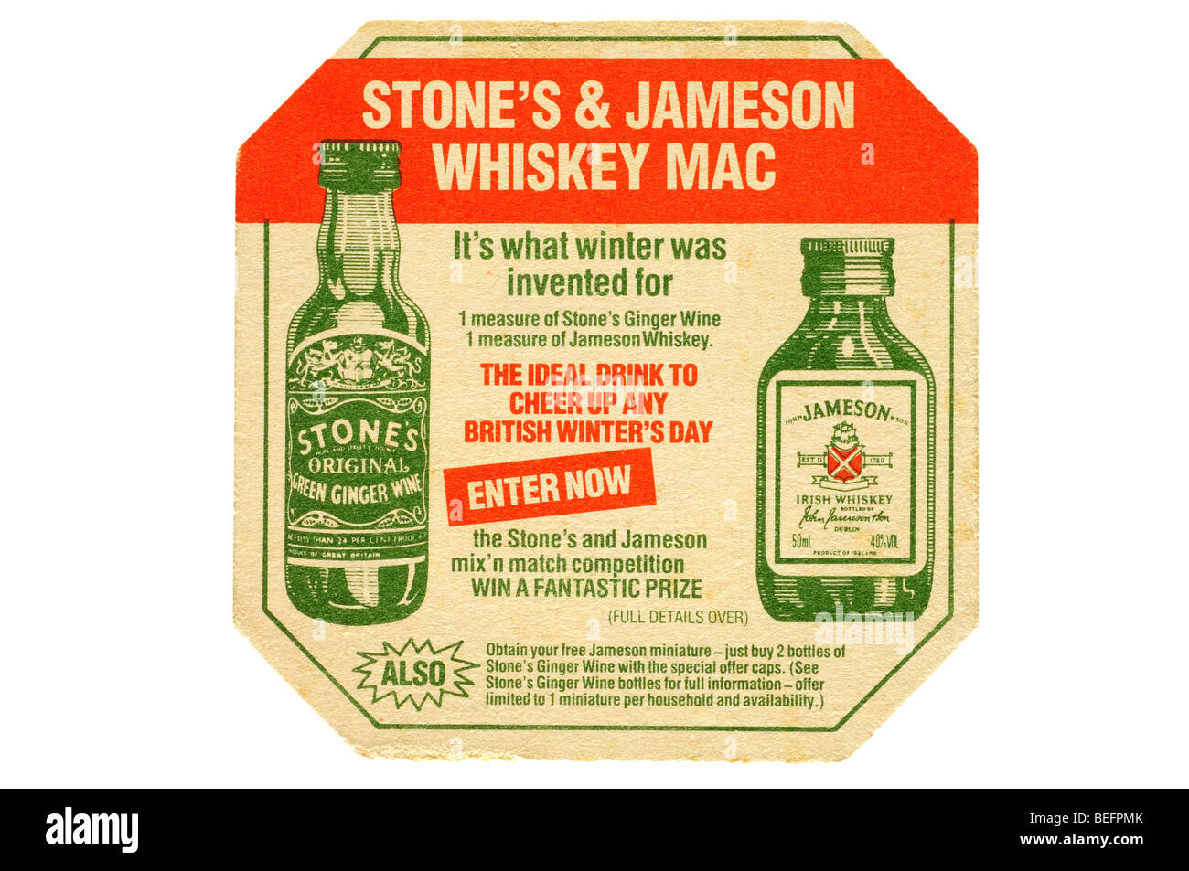 Pietre e jameson whiskey mac Foto Stock