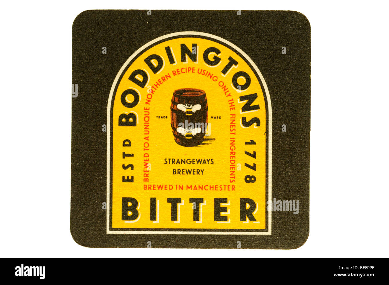 Boddingtons amara estd 1778 strangeways birreria Foto Stock