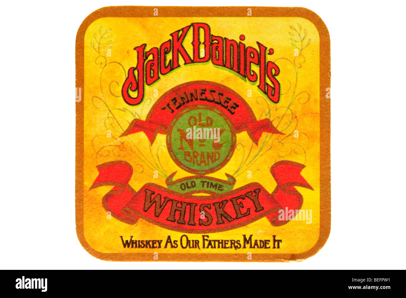 Jack Daniels vecchia n. 7 brand vecchio tempo Tennessee whiskey whiskey come i nostri padri hanno reso Foto Stock