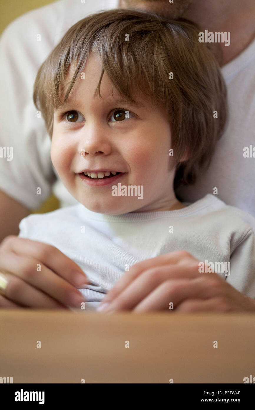 Padre e figlio Foto Stock