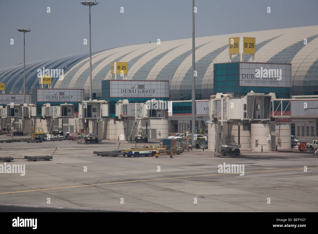 Emirates Airline tre Terminal Aeroporto di Dubai EMIRATI ARABI UNITI Foto Stock